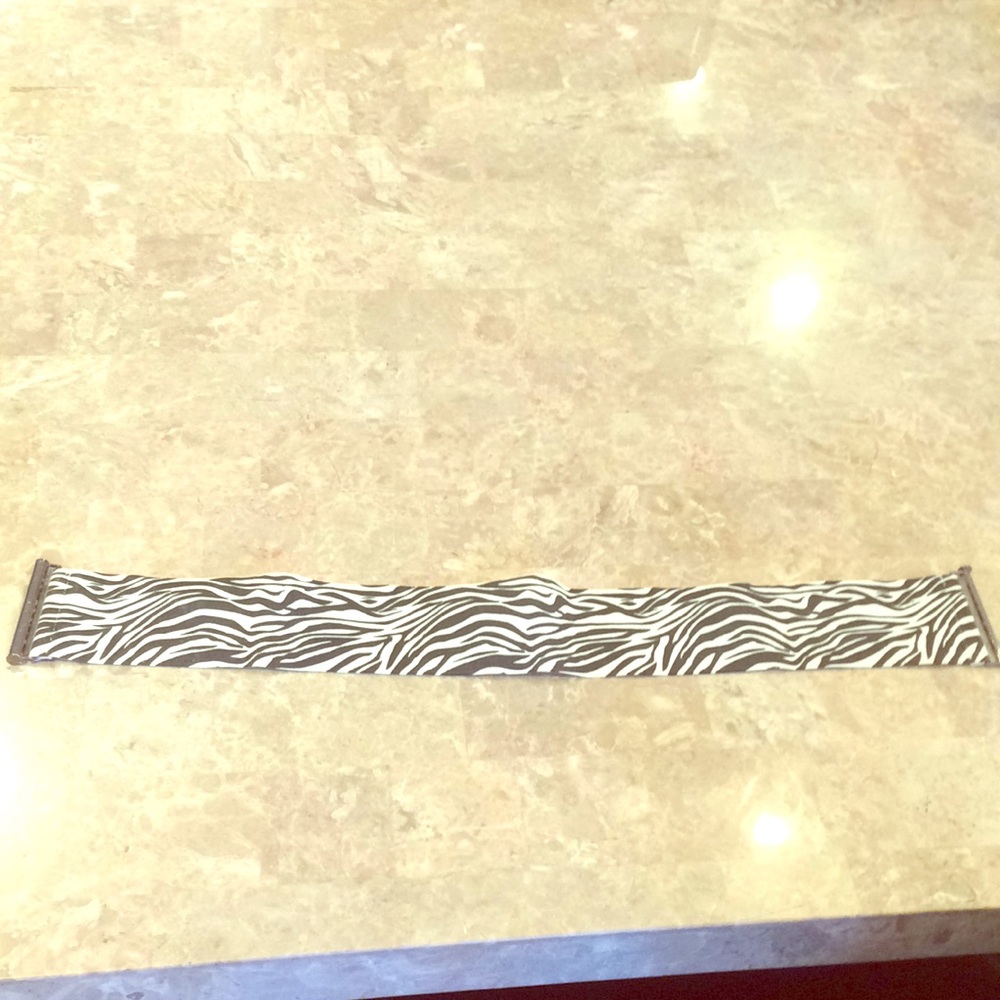 Zebra print belt. One size stretch material